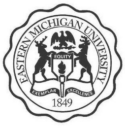 EASTERN MICHIGAN UNIVERSITY EQUITY EXEMPLAR EXCELLENCE 1849 logo