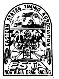 EASTERN STATES TIMING ASSOCIATION ESTA NOSTALGIA DRAG RACING logo