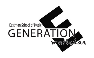 EASTMAN SCHOOL OF MUSIC GENERATION E MUSICIAN logo