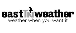 EASTTNWEATHER WEATHER WHEN YOU WANT IT logo