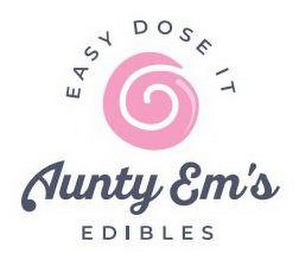 EASY DOSE IT AUNTY EM'S EDIBLES logo
