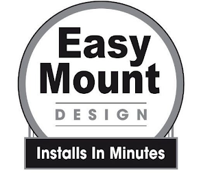 EASY MOUNT DESIGN INSTALLS IN MINUTES logo