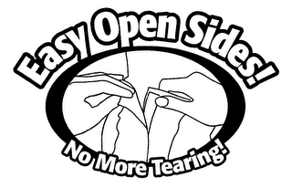 EASY OPEN SIDES! NO MORE TEARING! logo