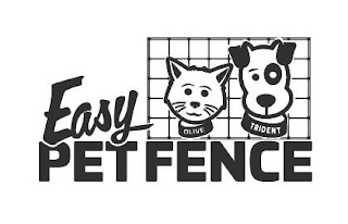EASY PET FENCE OLIVE TRIDENT logo