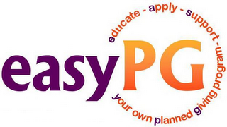 EASY PG EDUCATE - APPLY - SUPPORT - YOUR OWN PLANNED GIVING PROGRAM logo