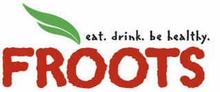EAT. DRINK. BE HEALTHY. FROOTS logo
