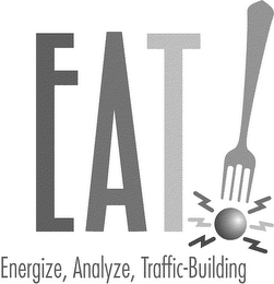 EAT ENERGIZE, ANALYZE, TRAFFIC-BUILDING logo