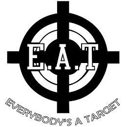 E.A.T. EVERYBODY'S A TARGET logo