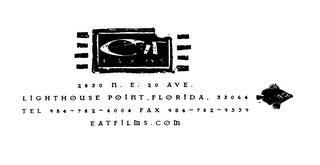 EAT FILMS 2830 N. E. 20 AVE. LIGHTHOUSEPOINT, FLORIDA, 33064 TEL 954-782-4004 FAX 954-782-4004 FAX 954-782-9339 EATFILIII S. CO III logo