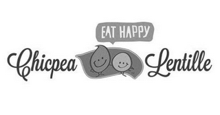 EAT HAPPY CHICPEA LENTILLE logo