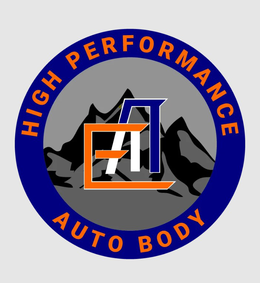 EAT HIGH PERFORMANCE AUTO BODY logo