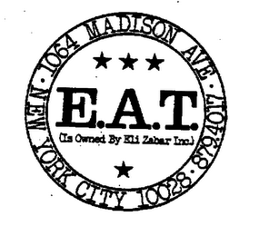 E.A.T. (IS OWNED BY ELI ZABAR INC.) logo