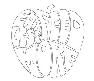 EAT LESS FEED MORE logo