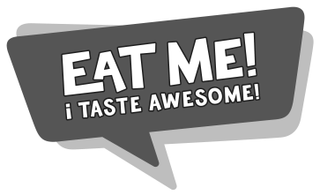 EAT ME! I TASTE AWESOME! logo
