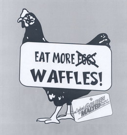 EAT MORE EGGS WAFFLES! CARBON'S GOLDEN MALTED PANCAKE & WAFFLE FLOUR SINCE 1937 logo