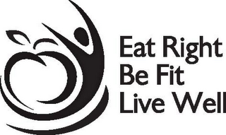 EAT RIGHT BE FIT LIVE WELL logo