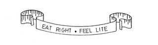 EAT RIGHT - FEEL LITE logo