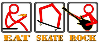 EAT SKATE ROCK logo