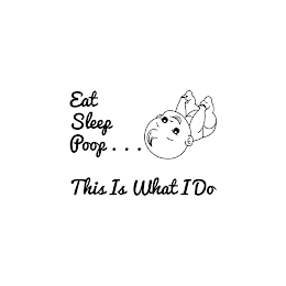 EAT SLEEP POOP . . . THIS IS WHAT I DO logo