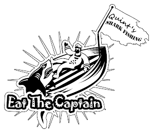 EAT THE CAPTAIN QUINT'Y SHARK FISHING logo