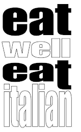 EAT WELL EAT ITALIAN logo