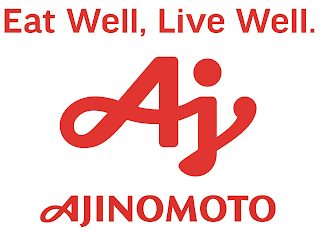 EAT WELL, LIVE WELL. AJ AJINOMOTO logo