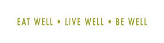EAT WELL · LIVE WELL · BE WELL logo