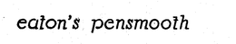 EATON'S PENSMOOTH logo