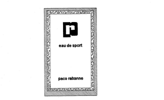 EAU DE SPORT PACO RABANNE PR logo