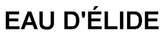 EAU D'ÉLIDE logo