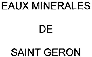 EAUX MINERALES DE SAINT GERON logo