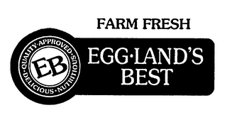 EB QUALITY APPROVED DELICIOUS NUTRITIOUS FARM FRESH EGG-LAND'S BEST logo