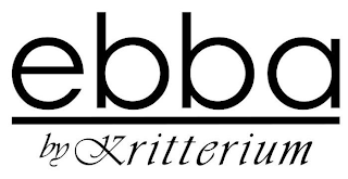 EBBA BY KRITTERIUM logo