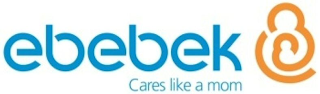 EBEBEK CARES LIKE A MOM logo
