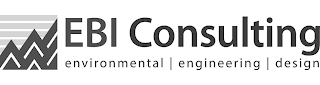 EBI CONSULTING; ENVIRONMENTAL|ENGINEERING|DESIGN logo