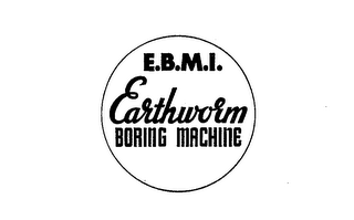 E.B.M.I. EARTHWORM BORING MACHINE logo