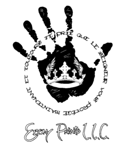 EBONY PRINTS L.L.C. JE PRIE QUE LE SEIGNEUR VOUS PROTÉGE MAINTENANT ET TOUJOURS logo