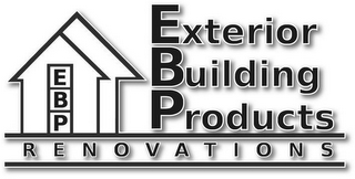 EBP EXTERIOR BUILDING PRODUCTS RENOVATIONS logo