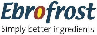 EBROFROST SIMPLY BETTER INGREDIENTS logo