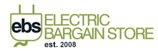 EBS ELECTRIC BARGAIN STORE EST. 2008 logo