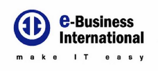 EBUSINESS INTERNATIONAL, MAKE IT EASY logo