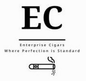 EC ENTERPRISE CIGARS: WHERE PERFECTION IS STANDARD logo