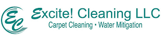 EC EXCITE! CLEANING LLC CARPET CLEANING · WATER MITIGATION logo