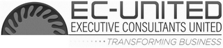 EC-UNITED EXECUTIVE CONSULTANTS UNITED TRANSFORMING BUSINESS logo