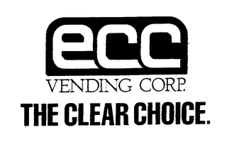ECC VENDING CORP. THE CLEAR CHOICE. logo