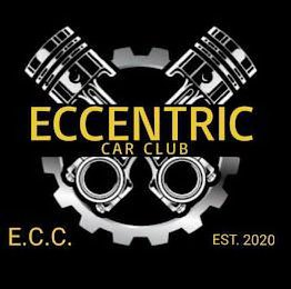 ECCENTRIC CAR CLUB E.C.C. EST. 2020 logo