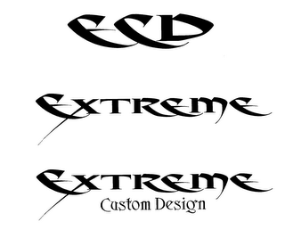 ECD EXTREME EXTREME CUSTOM DESIGN logo