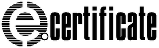 E.CERTIFICATE logo