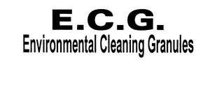 E.C.G. ENVIRONMENTAL CLEANING GRANULES logo