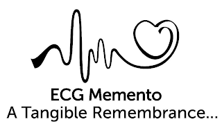 ECG MEMENTO A TANGIBLE REMEMBRANCE . . . logo